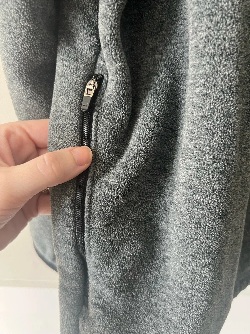 Vintage Polo Sport Ralph Lauren XXL Gray Fleece Quarter Zip Pullover USA Flag